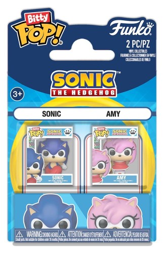 Figurka winylowa Bitty POP! Sonic & Amy Rose 2 cm - Sonic the Hedgehog ...